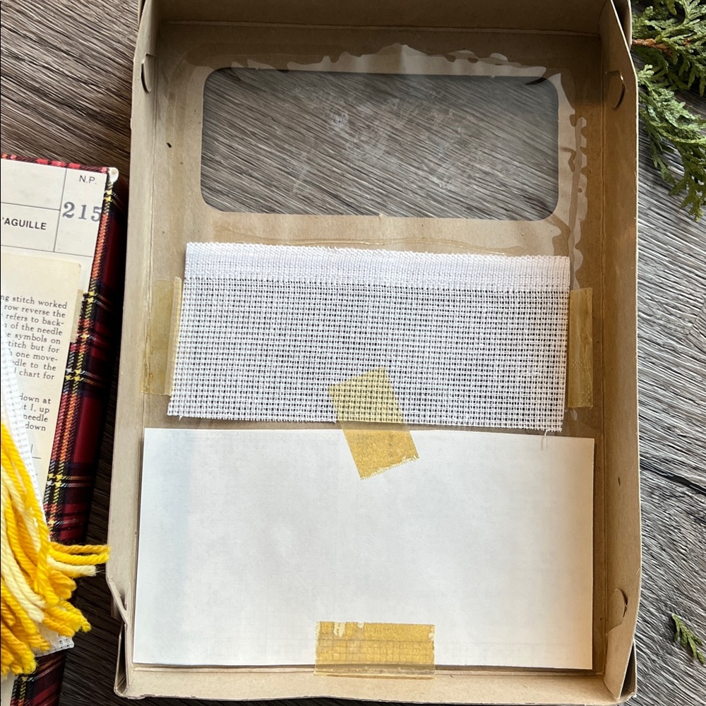VINTAGE Jean McIntosh Ltd. needlepoint kit. Yellow Roses, 4x14” COMPLETE 🫶✨ - Picture 15 of 17